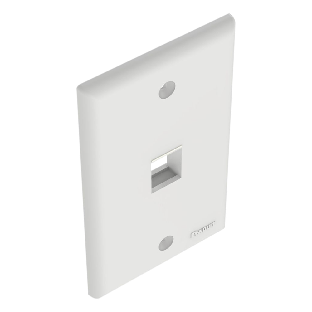 Placa de Pared Vertical, Salida Para 1 Puerto Keystone, Color Blanco PANDUIT - Imagen 4