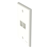 Placa De Pared Clasica 2 Puertos Modulo Keystone Color Blanco Mate PANDUIT - Imagen 2