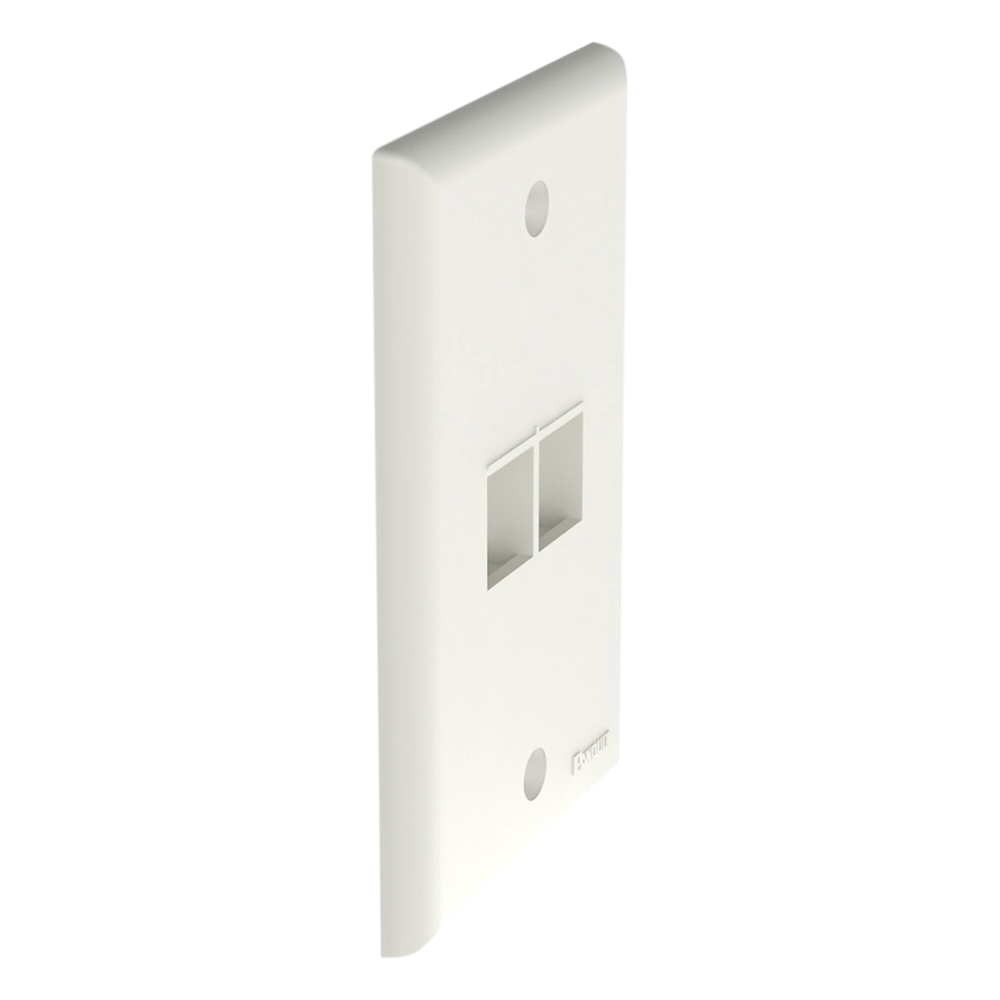 Placa De Pared Clasica 2 Puertos Modulo Keystone Color Blanco Mate PANDUIT - Imagen 3