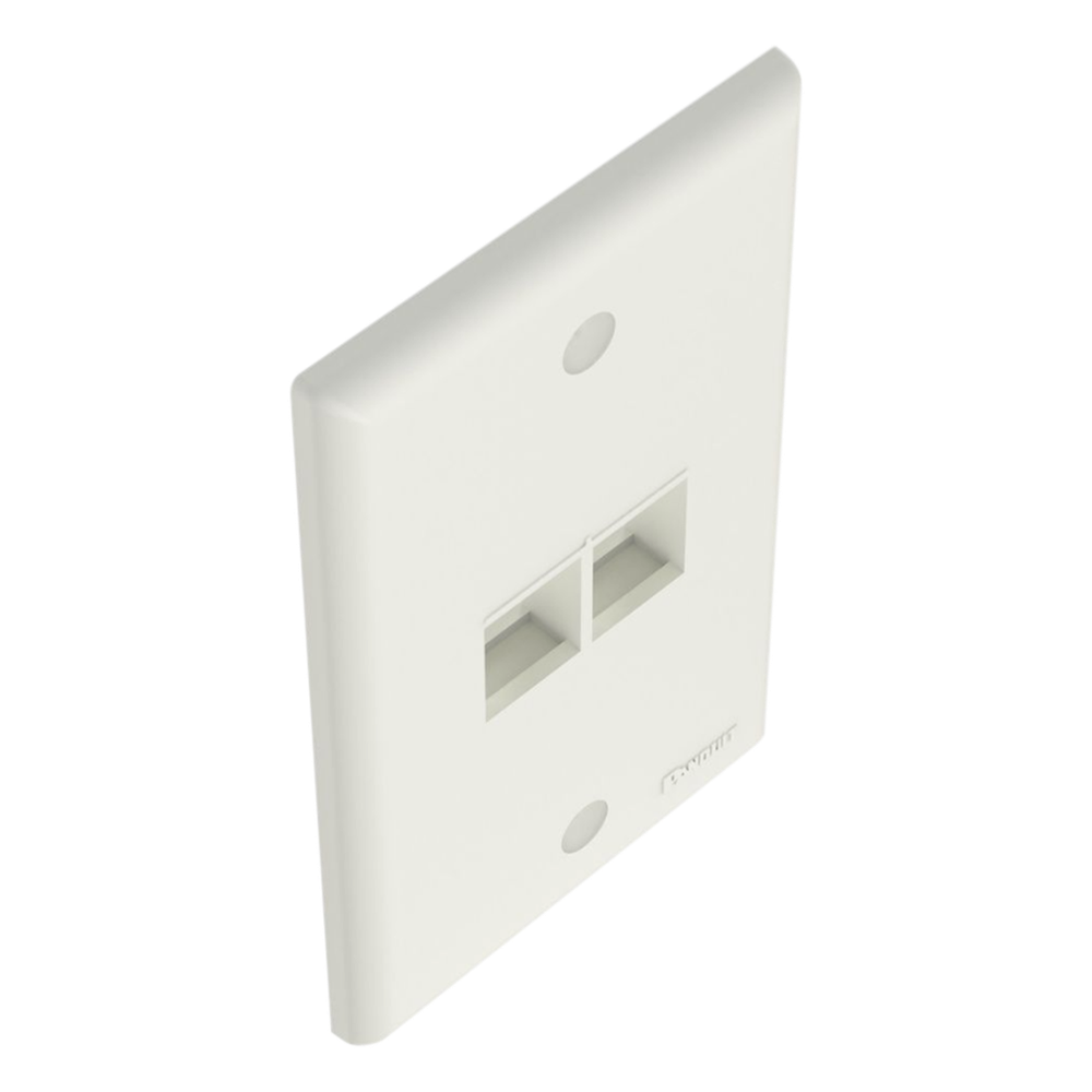 Placa De Pared Clasica 2 Puertos Modulo Keystone Color Blanco Mate PANDUIT - Imagen 4