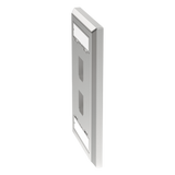Placa de Pared Vertical Salida Para 2 Puertos Keystone Con Espacios Para Etiquetas de Acero Inoxidable PANDUIT - Imagen 1