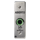 Botón de Salida NoTouch / Sensor IR / Acero Inoxidable 304 / Contacto Seco / LED Dual / Montaje Delgado 0.26" STI - Imagen 1