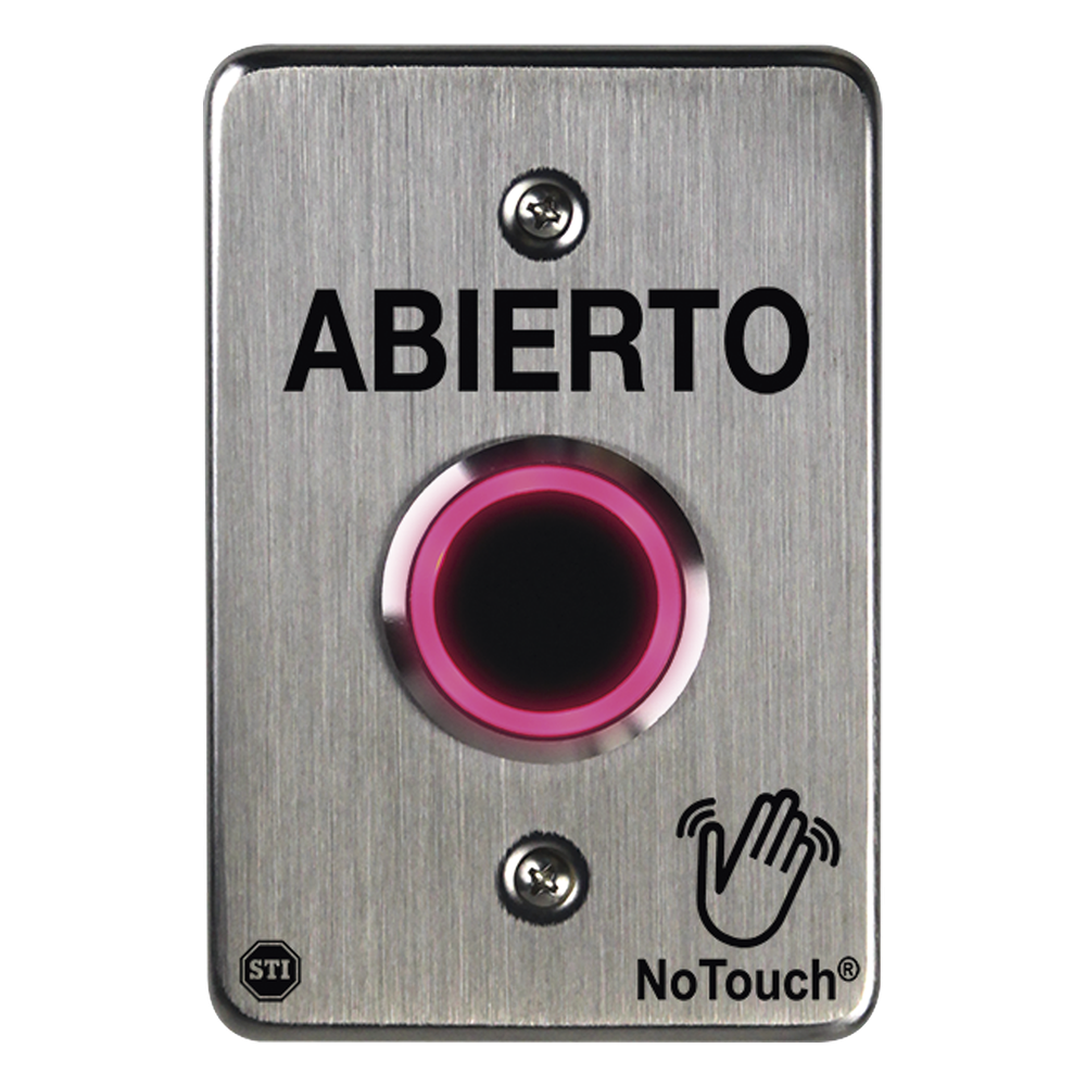 Interruptor IR NoTouch / Acero Inoxidable 304 Grado Médico / Contacto Seco Forma C / 4.5" x 4.5" x 0.26" (11.4 cm x 11.4 cm x 6.6 mm) STI - Imagen 2