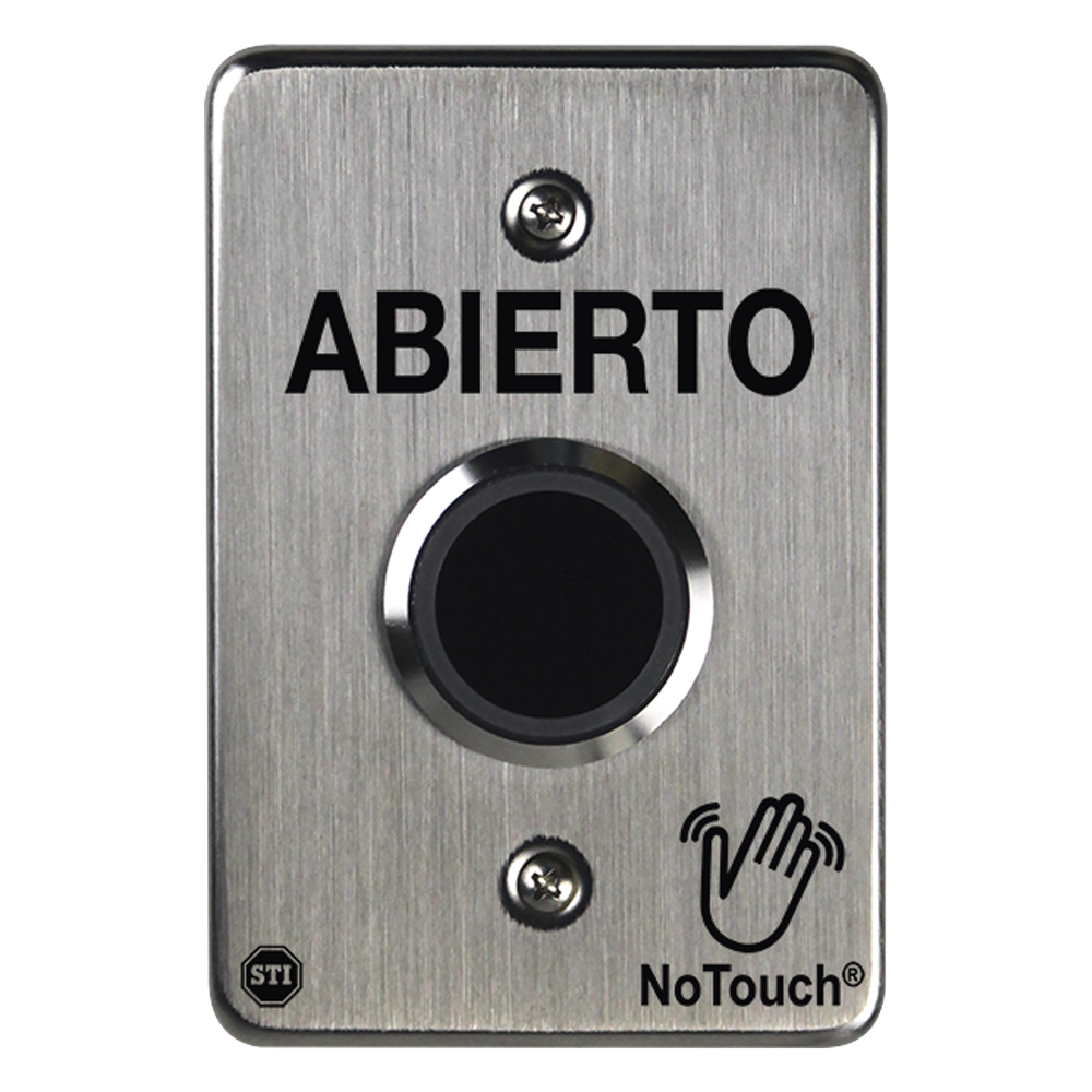 Interruptor IR NoTouch / Acero Inoxidable 304 Grado Médico / Contacto Seco Forma C / 4.5" x 4.5" x 0.26" (11.4 cm x 11.4 cm x 6.6 mm) STI - Imagen 3