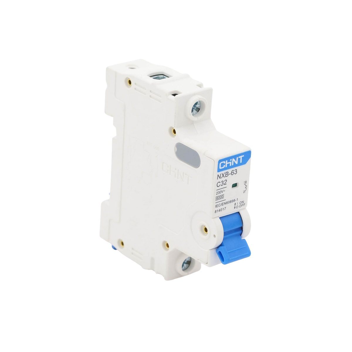 Pastilla para Riel Din, 1 Polo, 32 Amp, Vca:110/415v, 6kA, Catálogo: NXB631PC32, Serie: NXB-63 CHINT NXB631PC32 - Imagen 1