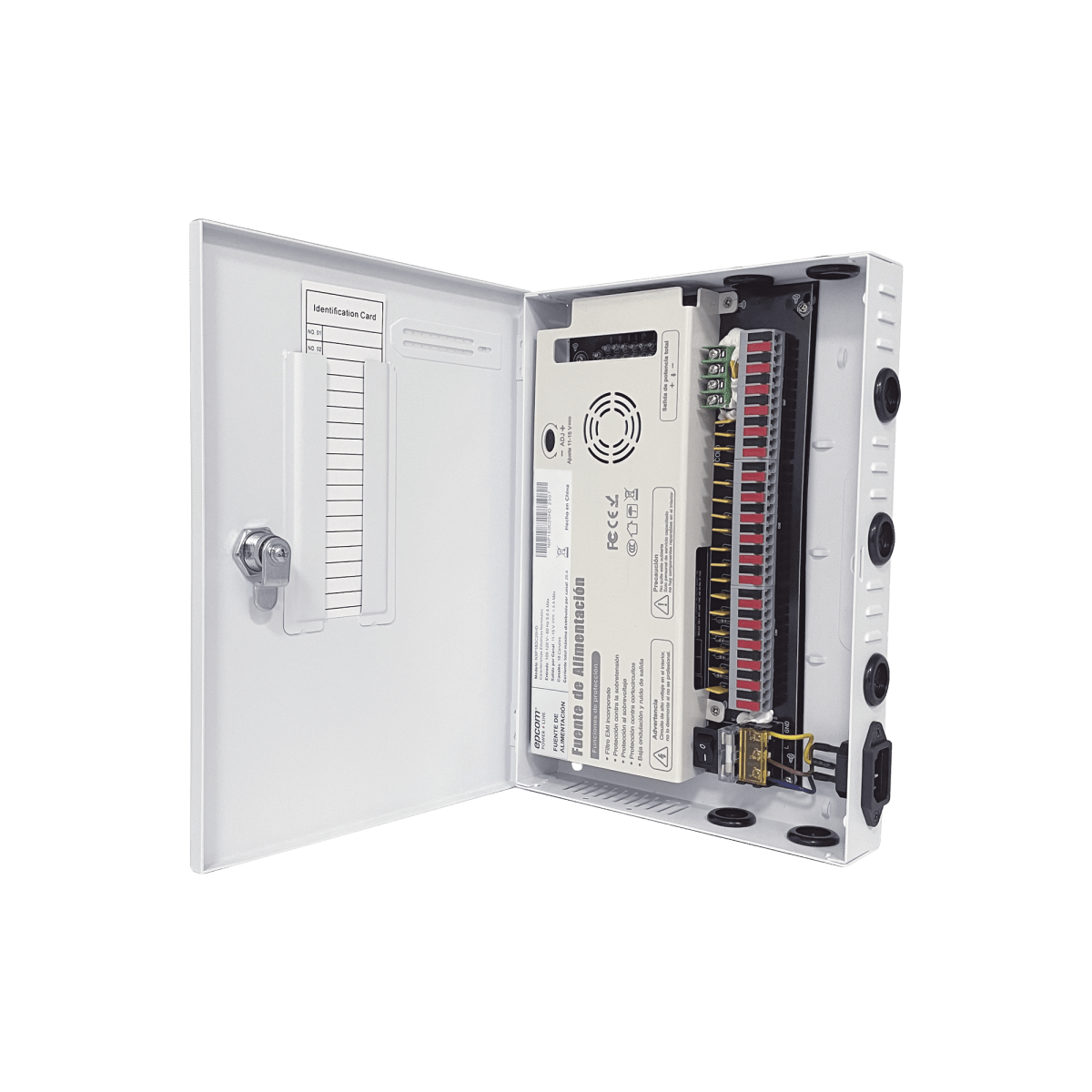 Fuentes de PoderEPCOM POWERLINENXP18DC20HDFuente de Poder 18 Canales 20A 11 - 15V Doble Ventilador Filtro Ruido EPCOM POWERLINE NXP18DC20HD - SILYMX
