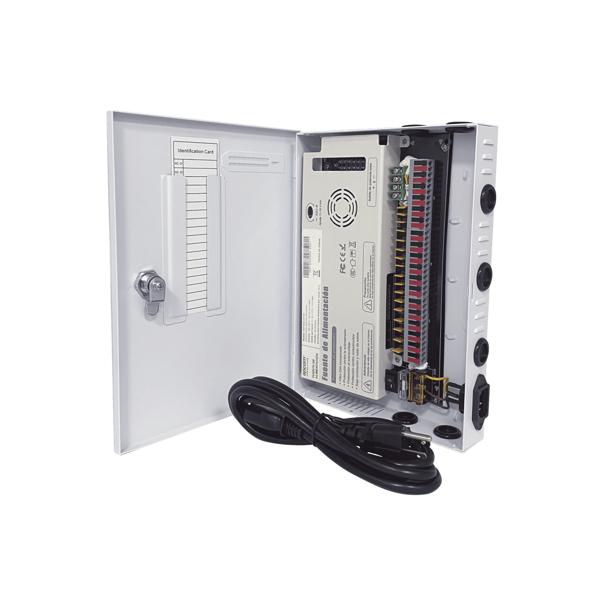 Fuentes de PoderEPCOM POWERLINENXP18DC20HDFuente de Poder 18 Canales 20A 11 - 15V Doble Ventilador Filtro Ruido EPCOM POWERLINE NXP18DC20HD - SILYMX