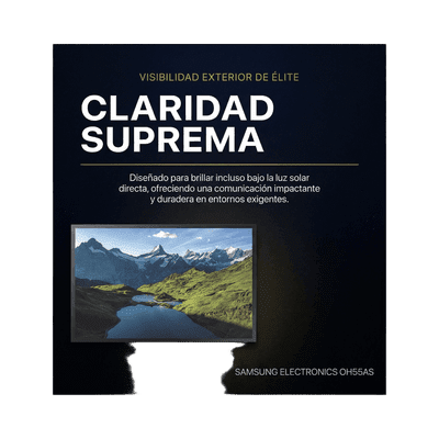 Pantalla Profesional LED 55" para Exterior con Vidrio Templado de Protección 5T, Full HD (1080p), HDMI/HDBaseT (LAN), Brillo 3500 cd/m2. Compatible VESA SAMSUNG ELECTRONICS - Imagen 4