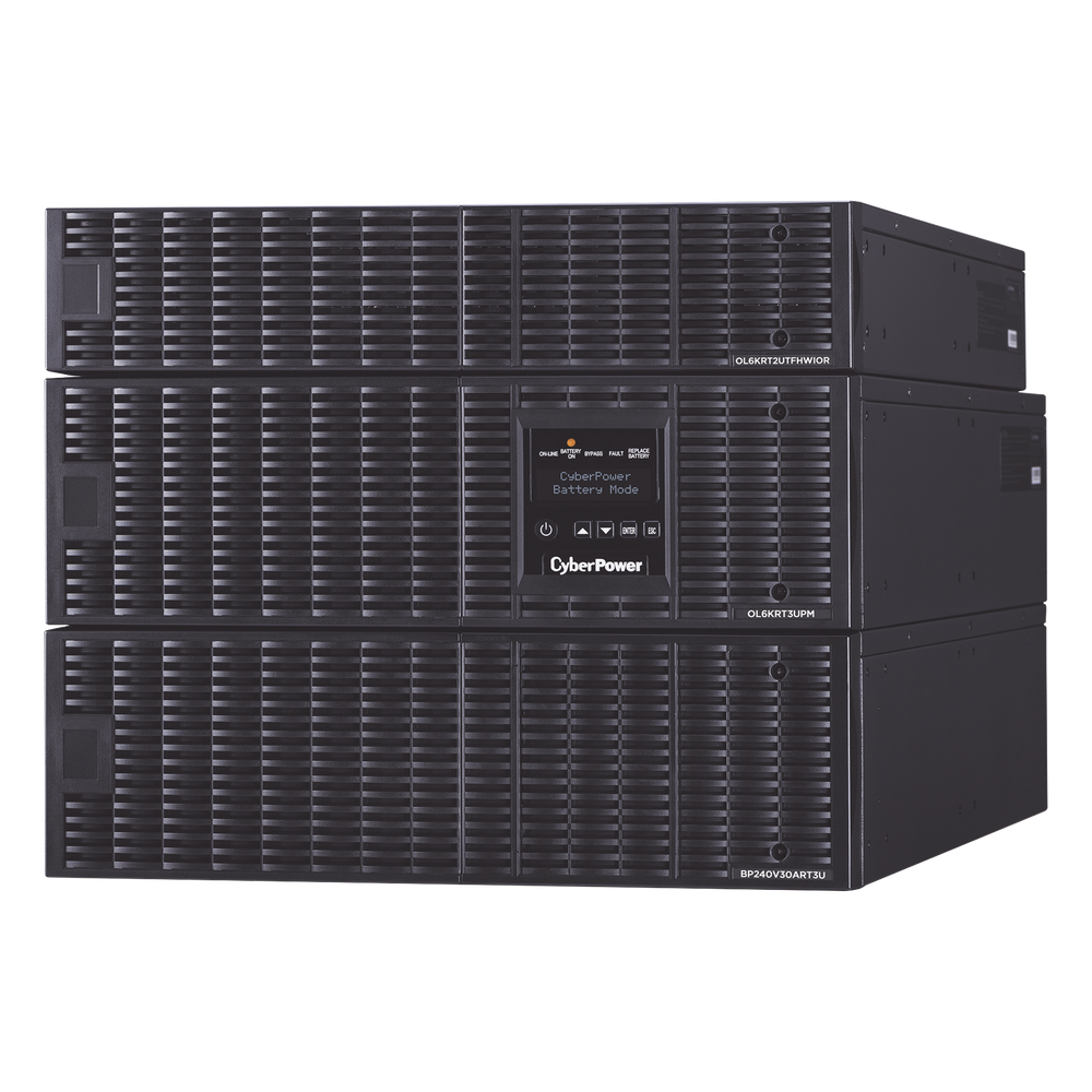 UPS de 6000 VA/5400 W, Online Doble Conversión, 200 - 240 Vac de Entrada NEMA L6-30P, 120 - 240 Vac de Salida, Onda Senoidal Pura, Torre o Rack de 8 UR, Con 6 Tomas NEMA 5-20R, 2 NEMA L6-20R y 1 NEMA L6-30R CYBERPOWER - Imagen 2