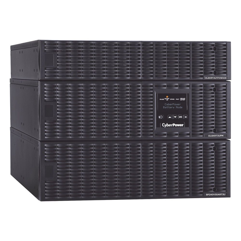 UPS de 6000 VA/5400 W, Online Doble Conversión, 200 - 240 Vac de Entrada NEMA L6-30P, 120 - 240 Vac de Salida, Onda Senoidal Pura, Torre o Rack de 8 UR, Con 6 Tomas NEMA 5-20R, 2 NEMA L6-20R y 1 NEMA L6-30R CYBERPOWER - Imagen 3