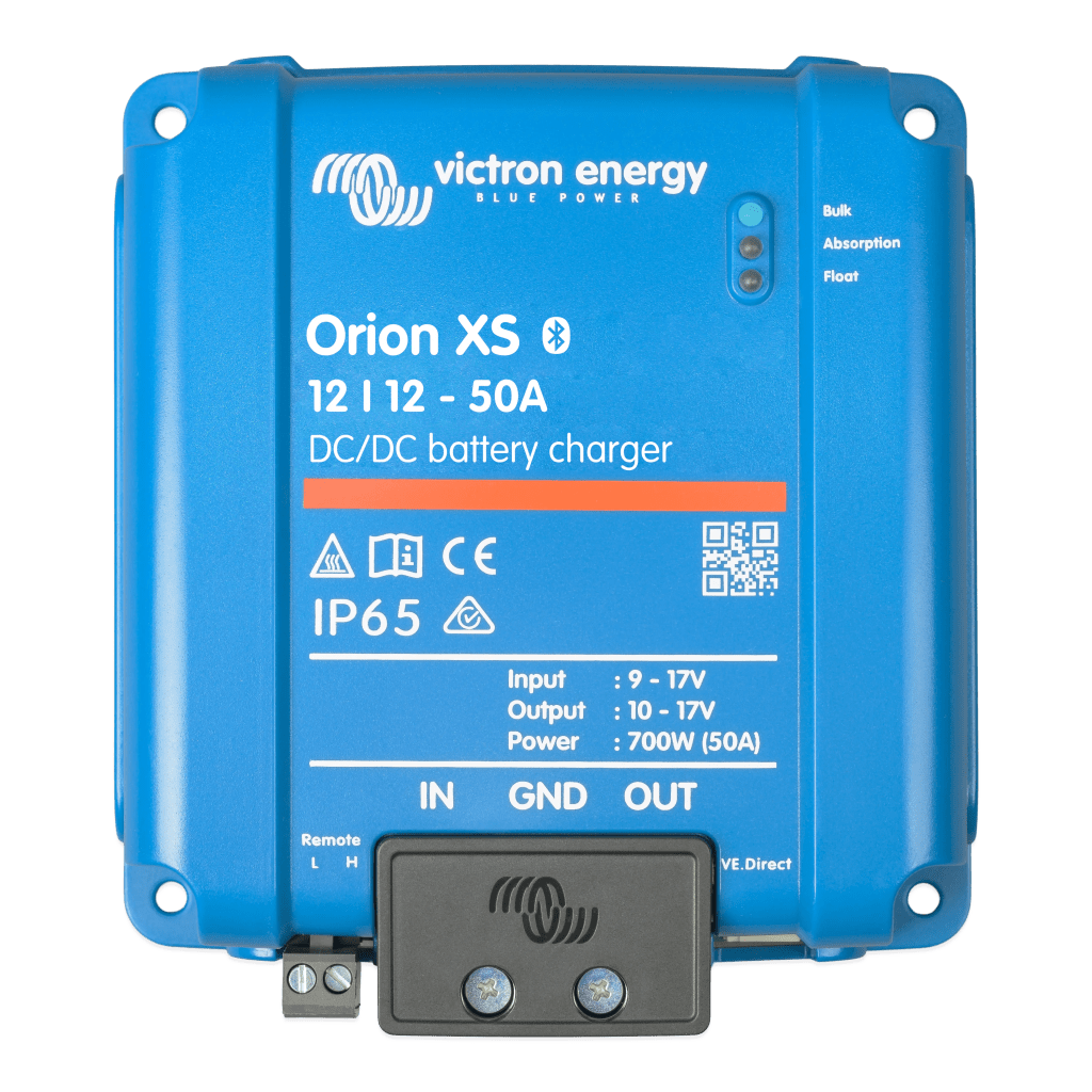Orion XS 12/12-50 A / Cargador de Baterías CC-CC / 50 A 12 V / IP65 / Compatibilidad Alternador Inteligente / Para Bancos de Baterías de 500 Ah VICTRON ENERGY - Imagen 1