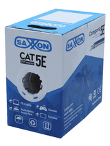 Bobina Cable UTP Cat5e Interior 305m (1001ft) 4 Pares 24 AWG CCA Gris SAXXON OUTP5ECCA305G - Imagen 4