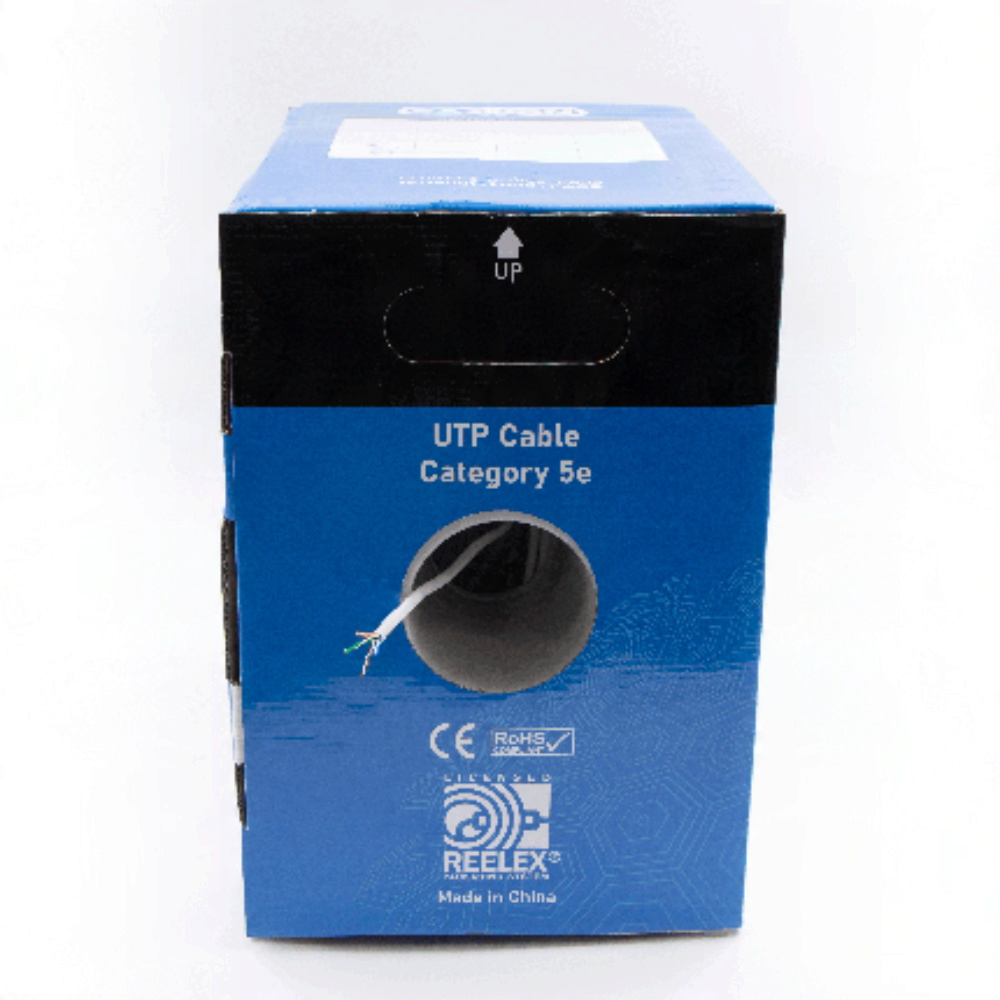 SAXXON OUTPCAT5E - Bobina de Cable UTP Cat5e 100% Cobre/ 305 Metros/ Bobinado REELEX /Color Gris/ Uso Interior/ 4 Pares/ Soporta Pruebas de Rendimiento/ Ideal para Cableado de Redes y Video/ - Imagen 3