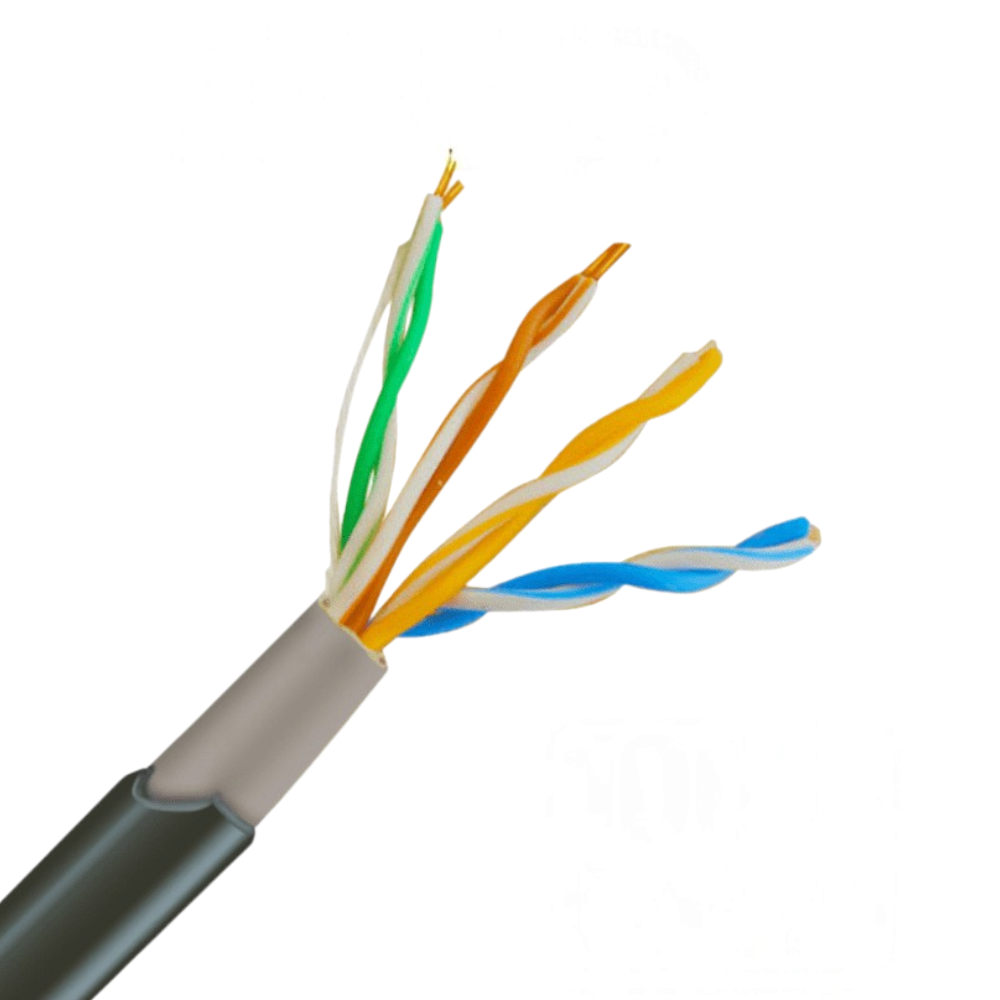 Bobina Cable UTP Cat5e Exterior 305m (1001ft) 4 Pares 24 AWG Cobre Doble Forro Negro SAXXON OUTPCAT5ECOPEXT - Imagen 1