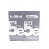 Bobina Cable UTP Cat5e Exterior 305m (1001ft) 4 Pares 24 AWG Cobre Doble Forro Negro SAXXON OUTPCAT5ECOPEXT - Imagen 3