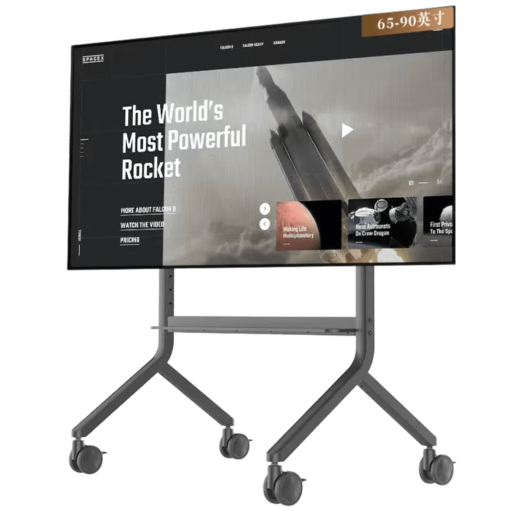 Soporte Móvil para Pantalla / 65" a 90" / Carga 90.9 kg (200 lbs) / VESA 200x200 a 800x500 / Altura Ajustable 1110-1560 mm (43.7"-61.4") / Ruedas 360° NB-EPCOM - Imagen 1