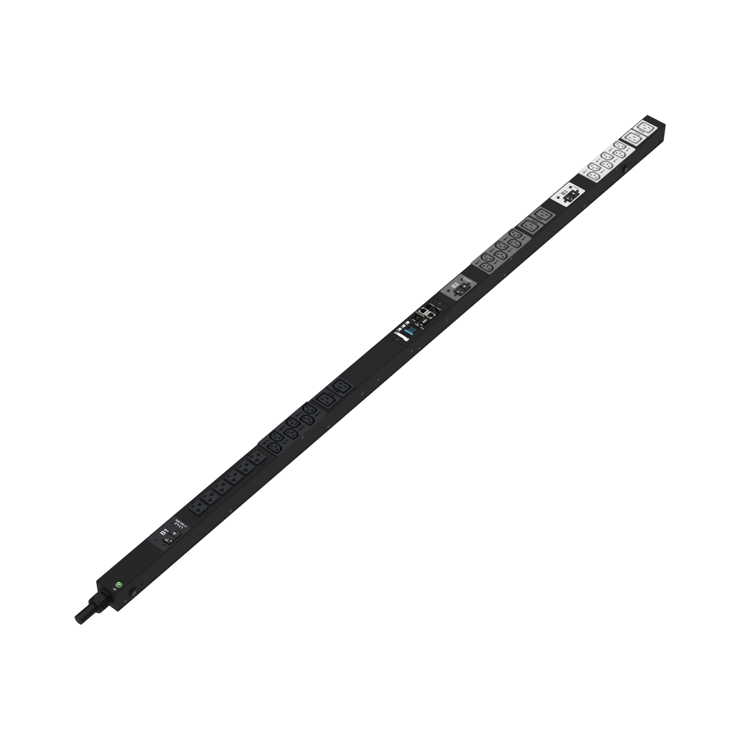 PDU G6 Monitoreable (MI) para Distribución de Energía, Enchufe de Entrada NEMA L21-30P, Con 18 Salidas C13, 6 x C19, y 6 x 5-20R, de Instalación Vertical, 208 Vca, 30 Amp PANDUIT - Imagen 1