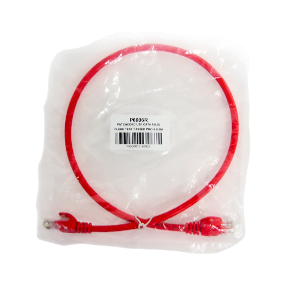 PATCHCORD UTP ENSON P6006R CAT6 60CM ROJO SERIE EPRO 100-II 100 POR CIENTO COBRE PARA MEJOR IDENTIFICACION DE SOLUCIONES EN RACKS Y GABINETES - Imagen 7