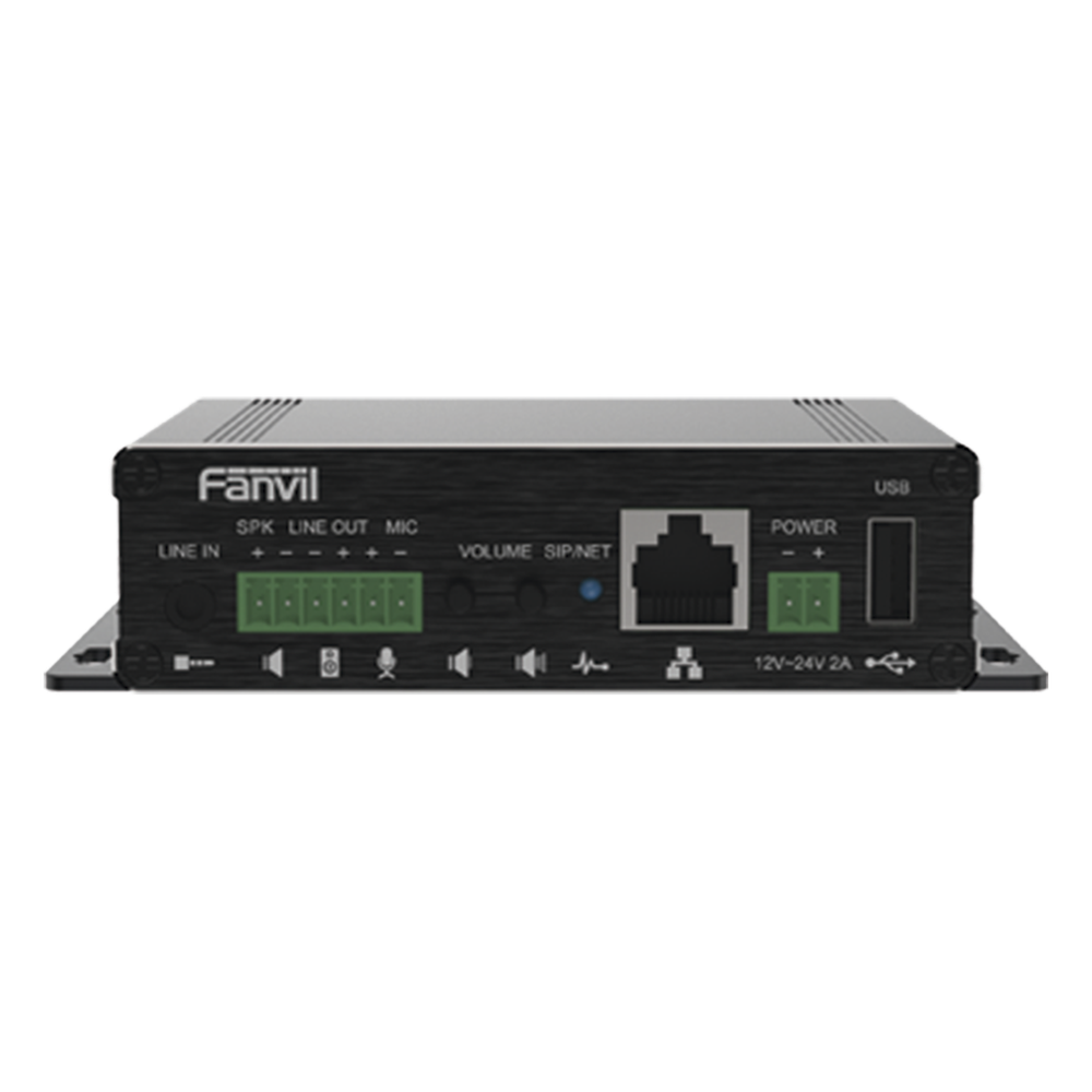 Puerta De Enlace Fanvil 2 Líneas SIP Entrada De Audio 3.5mm Salida PA 30 W USB MP3 PA3F - Imagen 2