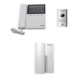 Paquete de videoportero que incluye monitor de 4.3 pulgadas, frente de calle de aluminio y auricular con conexion al monitor, contesta desde el monitor o el auricular Monitor y auricular se intercomunican CDV-43K2+DRC40K + DP4-VHP - SILYMX