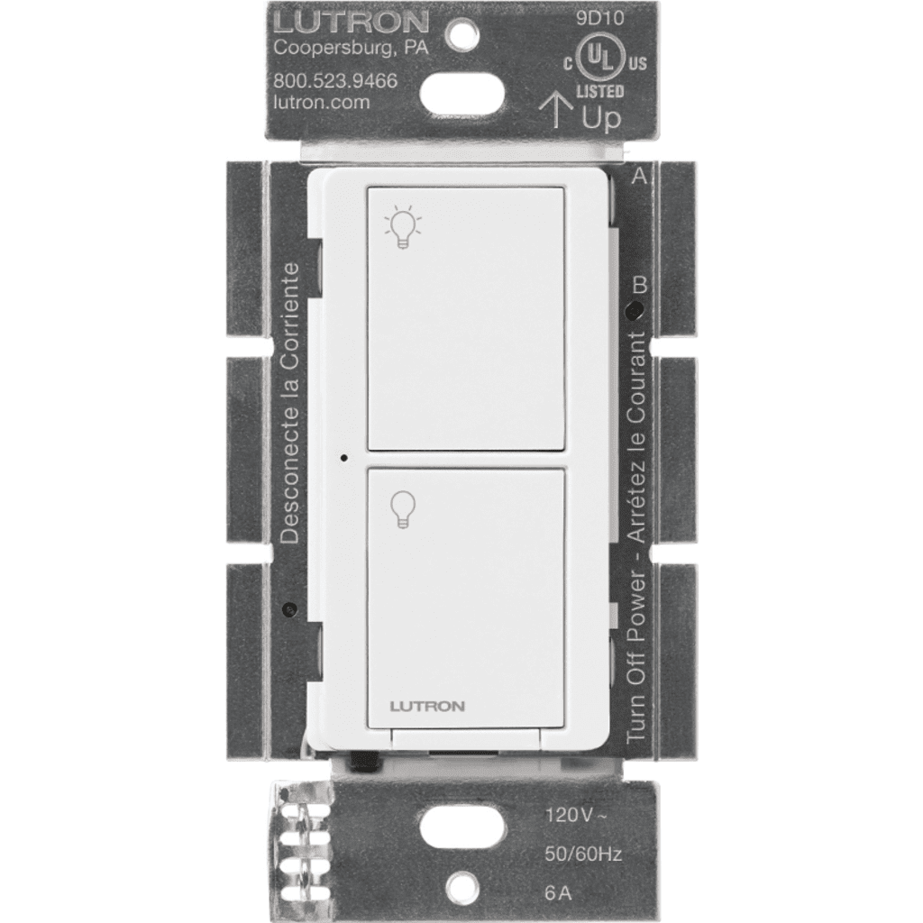 AutomatizaciónLUTRON CASETA WIRELESSPD5WSDVWHInterruptor Inteligente On/Off 5A 120 - 277V Sin Cable Neutro Control Remoto Lutron Caseta Wireless PD5WSDVWH - SILYMX