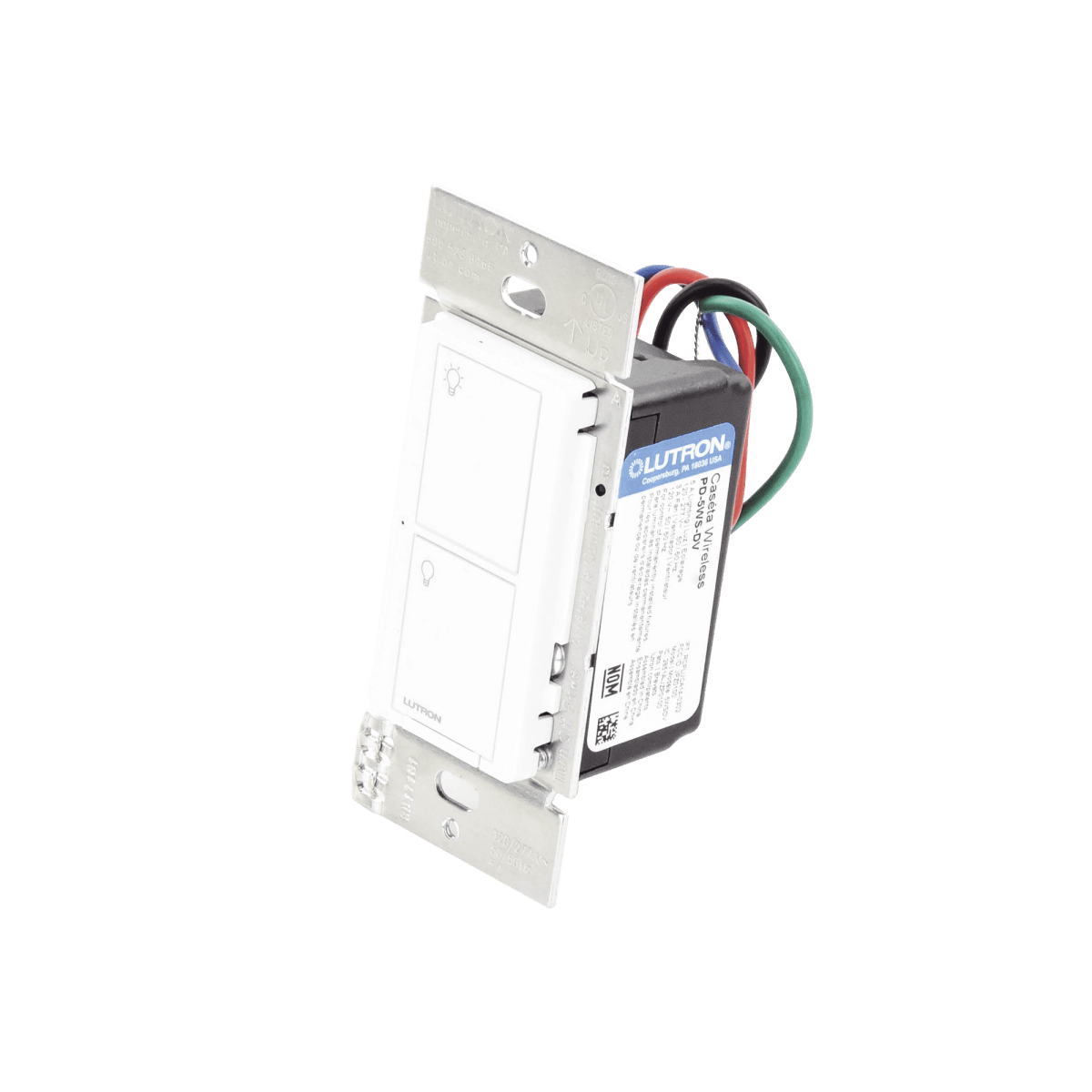 AutomatizaciónLUTRON CASETA WIRELESSPD5WSDVWHInterruptor Inteligente On/Off 5A 120 - 277V Sin Cable Neutro Control Remoto Lutron Caseta Wireless PD5WSDVWH - SILYMX