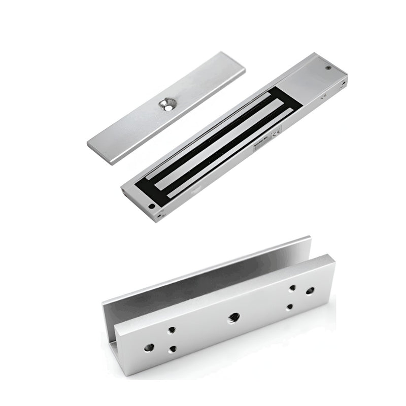 Contrachapa magnética de 200 kg o 440 lb, incluye soporte de instalación ZL y Gabinete metálico con salida de 12 VDC a 3A soporta batería de respaldo LM2805 + YP902123 - SILYMX