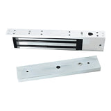 Paquete de contrachapa magnética de 200 Kg a 12 VDC con señal NC que incluye soporte en U para colocación en puertas de vidrio LM-2805 + LMB-280U - SILYMX