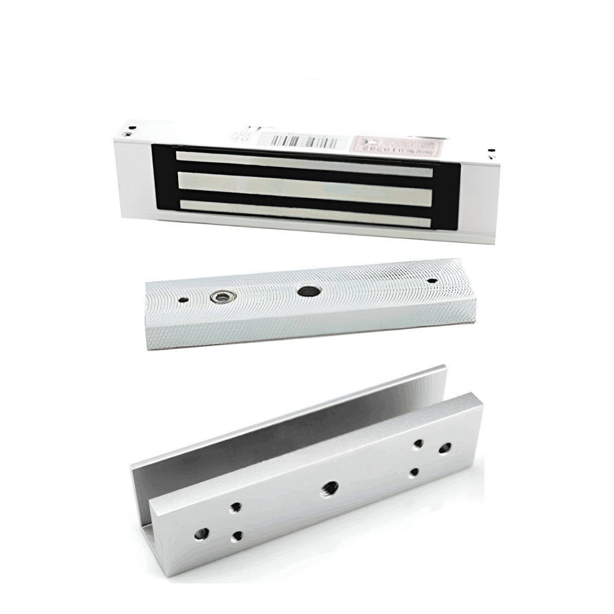 Paquete de contrachapa magnética de 120 Kg incluye soporte de fijación en U para instalación en puertas de vidrio o cristal templado LMB1805 + LMB-180U - SILYMX