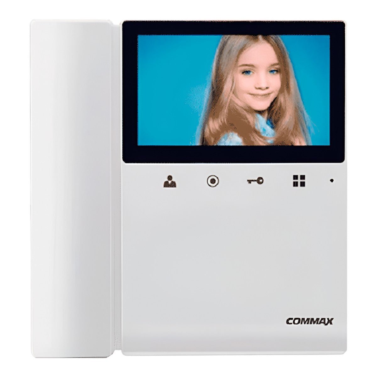 Monitor para videoportero a color de 4.3 pulgadas con función de apertura de puerta compatible con soluciones residenciales y departamentales conexión a 4 hilos frente de calle compatible modelo DRC40K CDV-43K2 - SILYMX