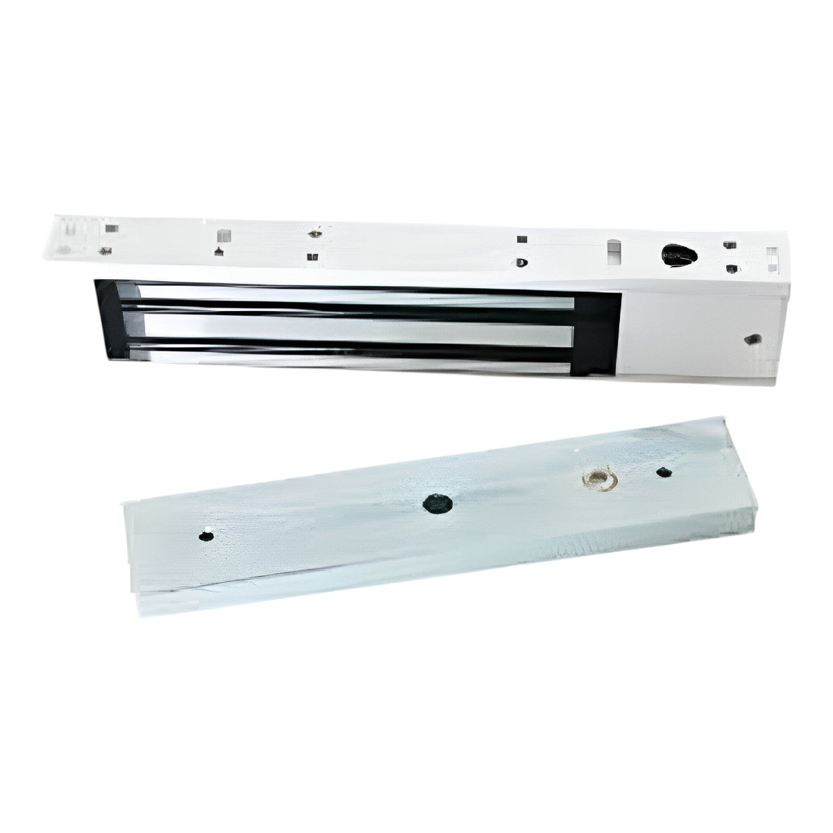 Paquete de contrachapa magnética con indicador LED de 200 kg, cuenta con entradas para conexión de sensor de puerta  voltaje de 12VDC incluye soporte LM200ZL en ZL para instalación LM2805 + LMB280ZL - SILYMX