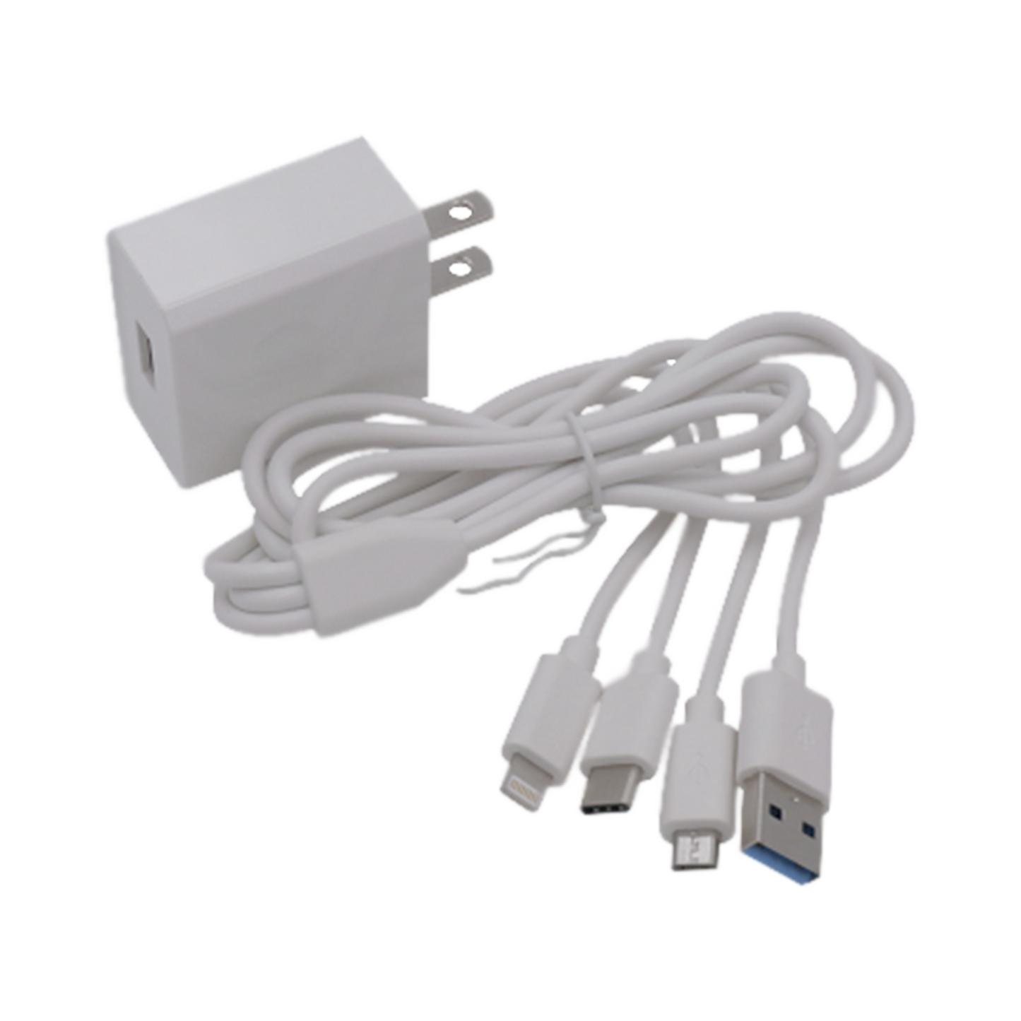Cargador de pared de 5 Vcd 2A / Multi-puertos / USB-C, Micro USB, Lightning EPCOM POWERLINE - Imagen 1