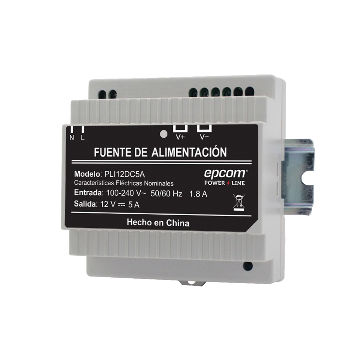 Fuente Industrial Epcom Power Line 12 Vcd 5Amperes EPCOM POWERLINE - Imagen 1