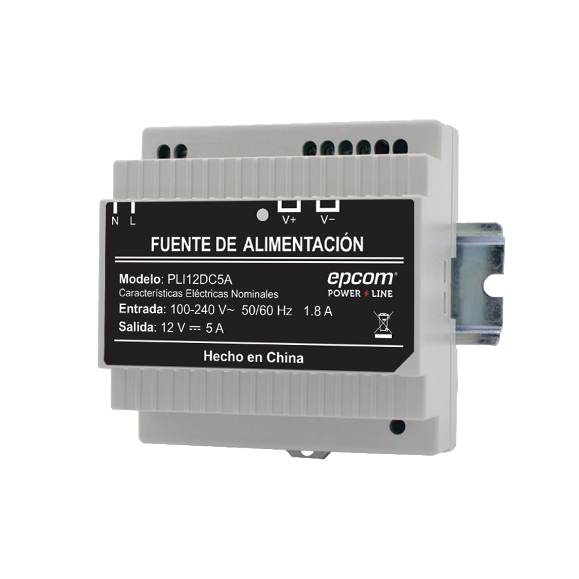 Fuente Industrial Epcom Power Line 12 Vcd 5Amperes EPCOM POWERLINE - Imagen 1