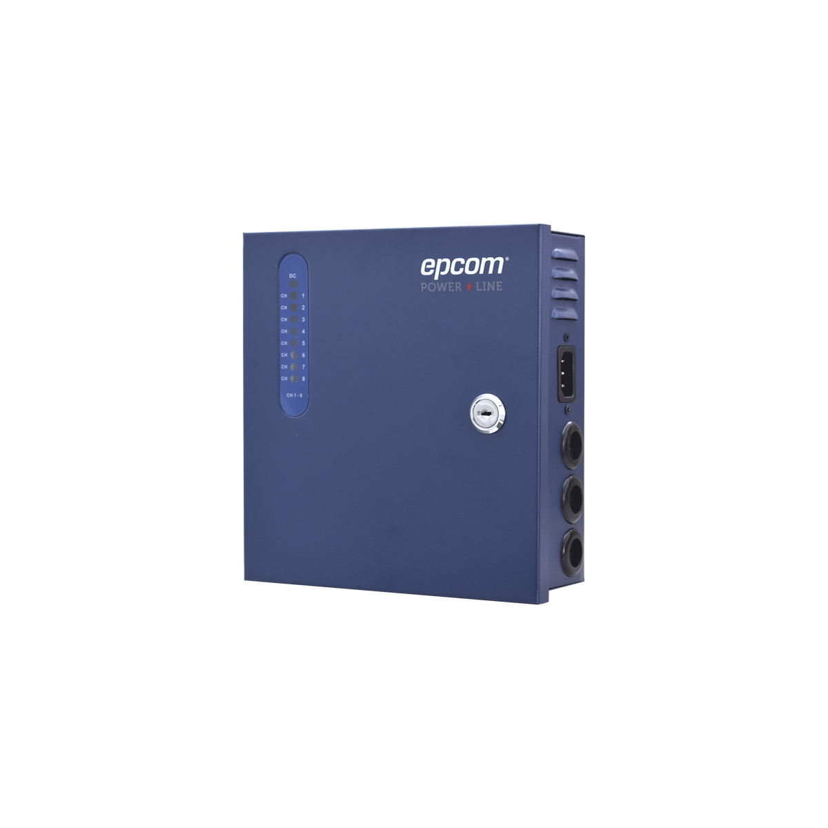 Fuente de Poder CCTV 8 Canales 12-14.8 Vcc 8A 100W Fusible por Canal EPCOM POWERLINE PLK-12-DC-8A - Imagen 2