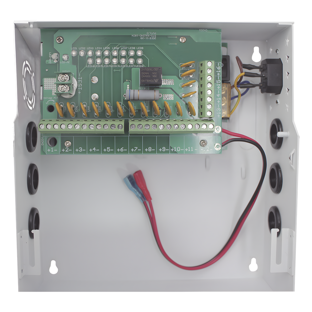 Fuente de poder profesional de 12 Vcc @ 16 A / para 16 cámaras / Con capacidad de batería de respaldo / Requiere batería / Voltaje de entrada de 96-264 Vca EPCOM POWERLINE - Imagen 4