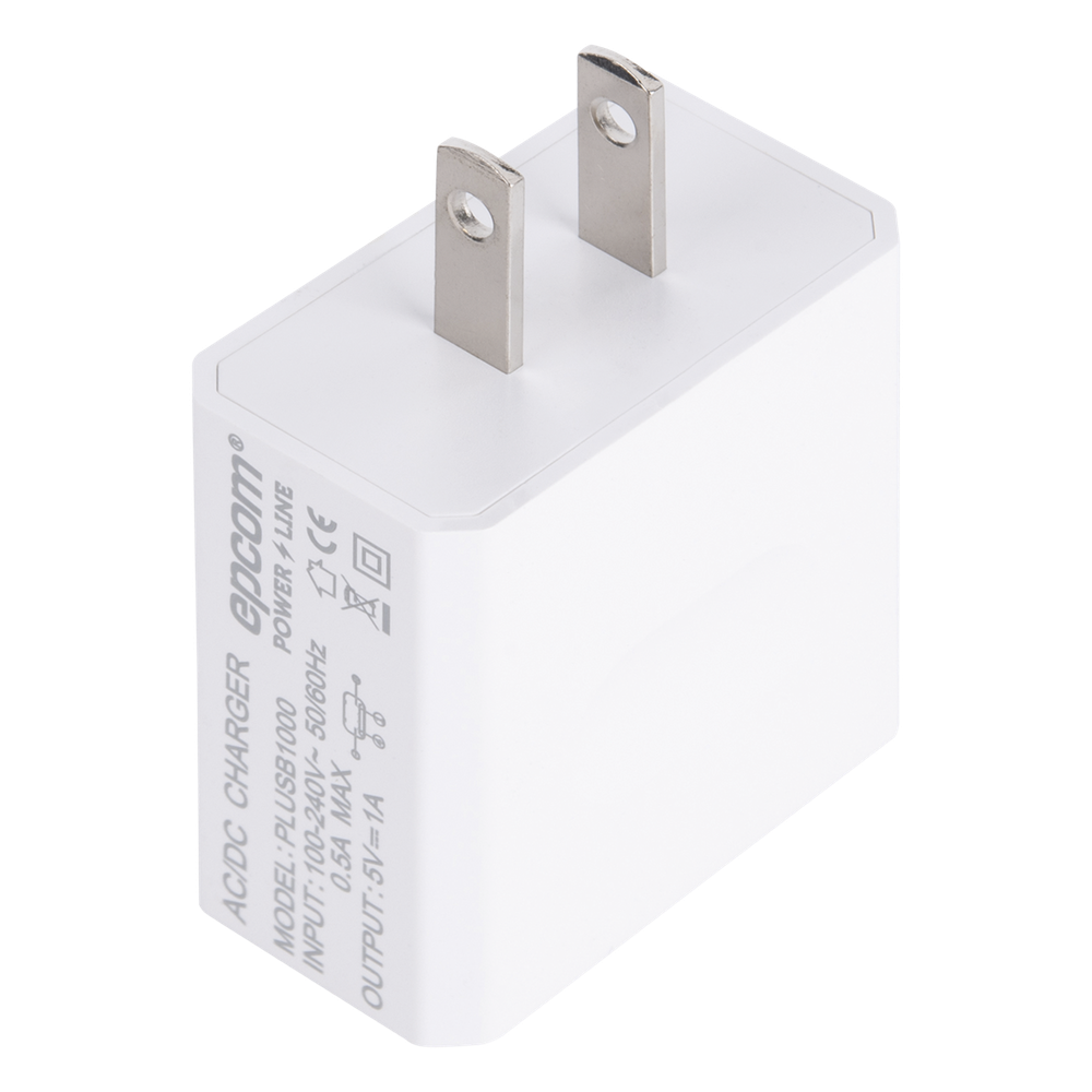 Cargador USB Profesional de 1 Puerto / 5 VCC / 1 Amper Para Smartphones y Tablets / Voltaje de Entrada de 100-240 VCA EPCOM POWERLINE - Imagen 2