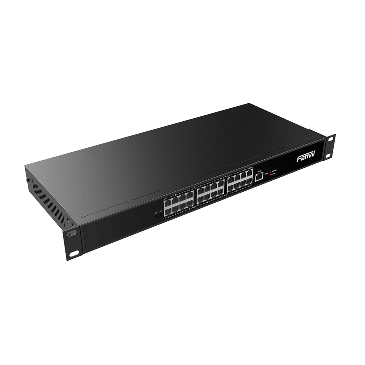 VoIP Telefonia IP VideoconferenciaFANVILPN24Switch PoE 2 Hilos Telefonos IP 24 Puertos RJ11 Fanvil PN24 - SILYMX