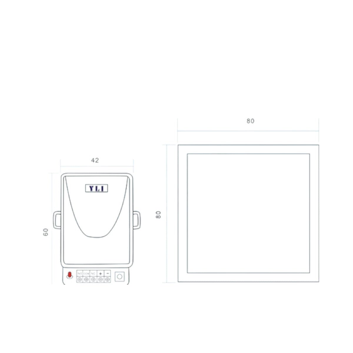 Botón inalámbrico de pared con relevador para control de acceso WBK-400RC - SILYMX