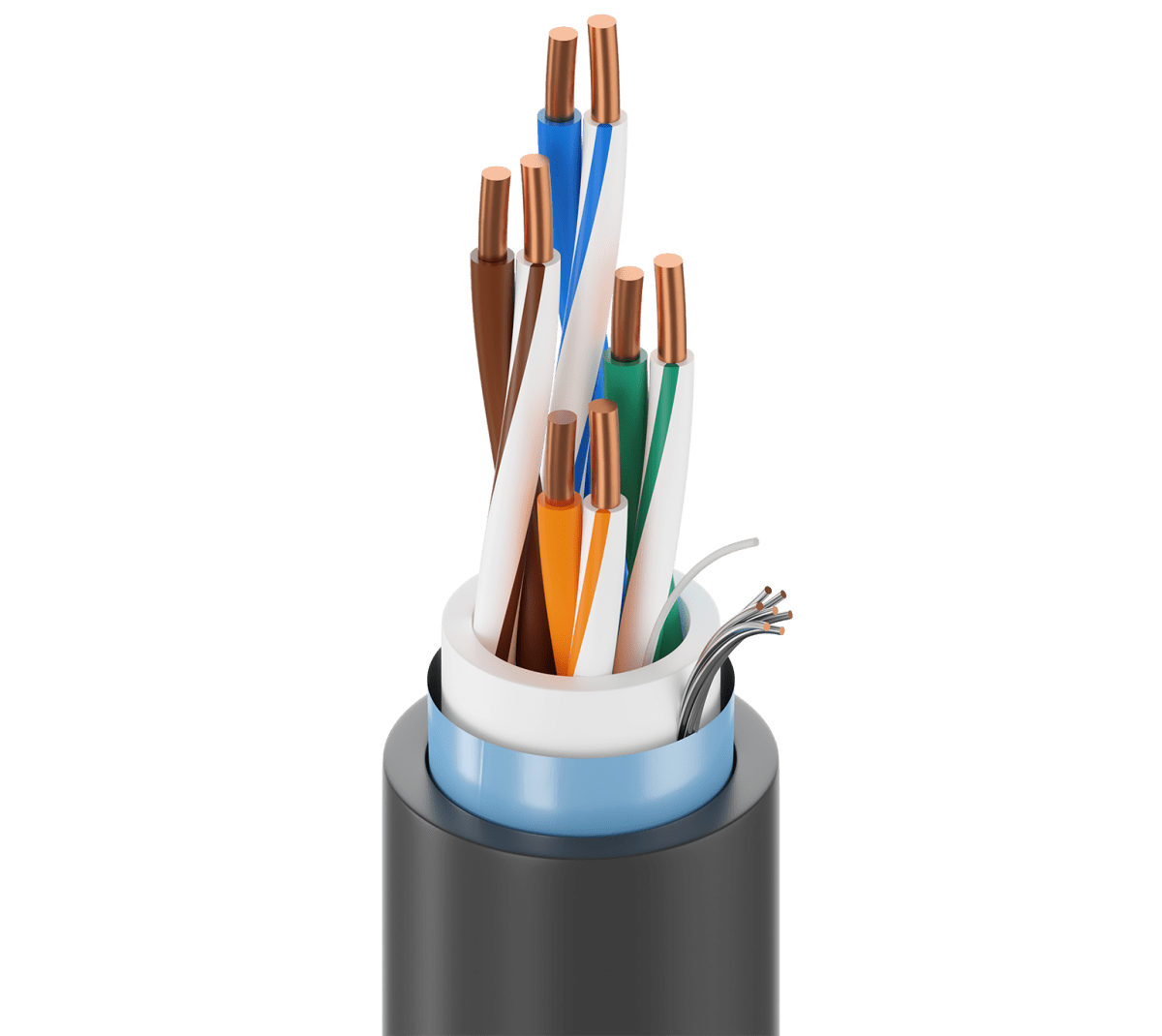Cableado EléctricoBELDEN7953A 0081000Bobina Cable Industrial Ethernet BELDEN DataTuff® Cat6 Blindado · 23 AWG · CMX Exterior · PoE++ · 600 V 7953A 0081000 - SILYMX