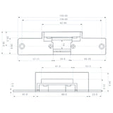 Cerradura Eléctrica para Control de Acceso Función NO YS-130NO - SILYMX