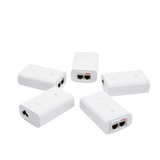5 Unidades del Adaptador PoE Ubiquiti de 24 VDC, 0.5 A con puerto Gigabit, color blanco - Imagen 1