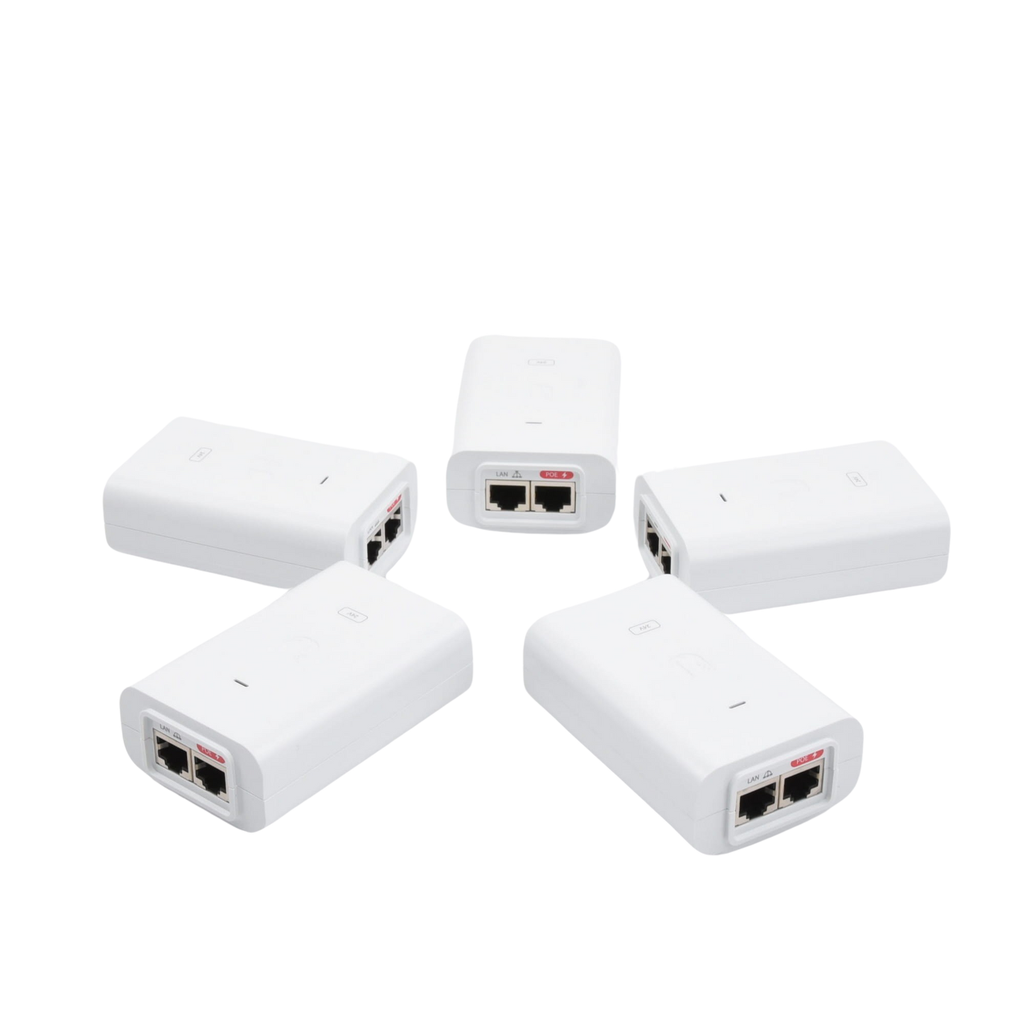 5 Unidades del Adaptador PoE Ubiquiti de 24 VDC, 0.5 A con puerto Gigabit, color blanco - Imagen 2