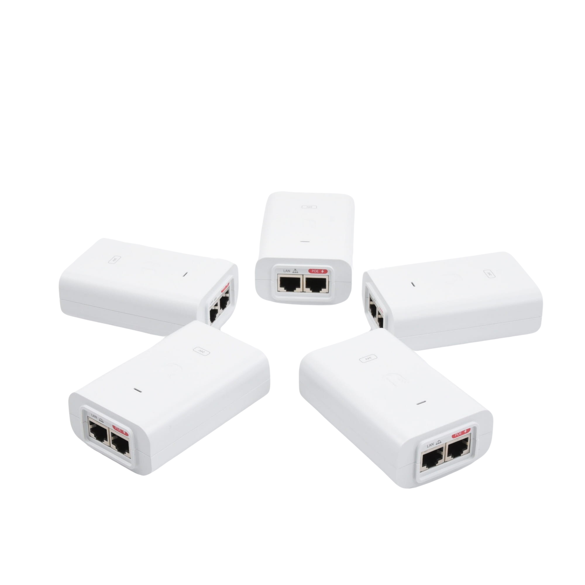 5 Unidades del Adaptador PoE Ubiquiti de 24 VDC, 0.5 A con puerto Gigabit, color blanco - Imagen 2