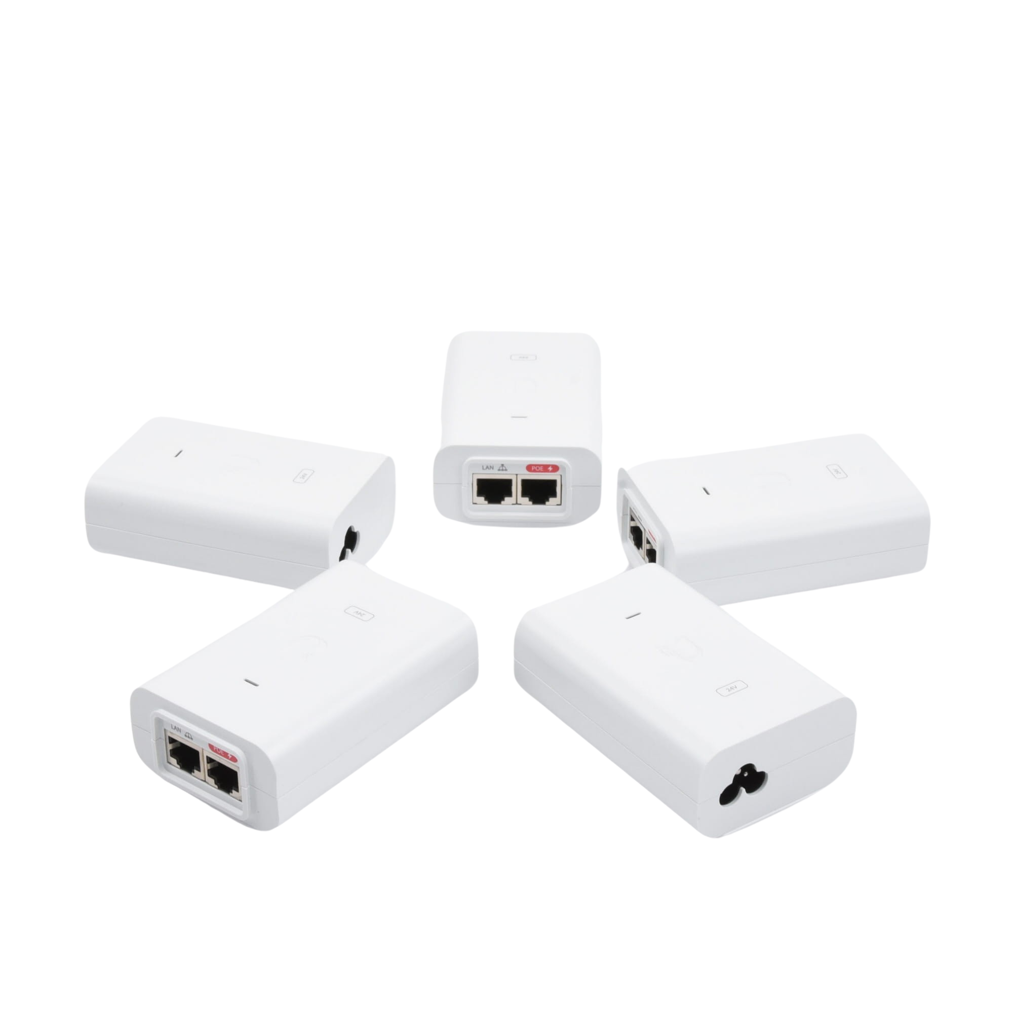 5 Unidades del Adaptador PoE Ubiquiti de 24 VDC, 0.5 A con puerto Gigabit, color blanco - Imagen 3