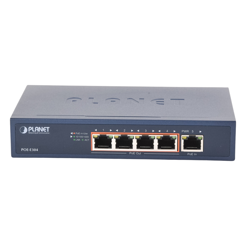 Extensor Ultra PoE de 65 Watts Con 4 Puertos Gigabit de Salida 802.3 af/at PLANET - Imagen 3
