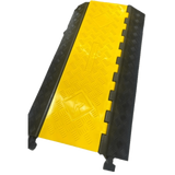 Protector de Cable de 3 Canales Base de Goma Tapa de Plástico del Canal 56x55MM Capacidad de Carga 6.1 Toneladas Longitud 90 cm  50 cm Altura 7.5 cm - SILYMX