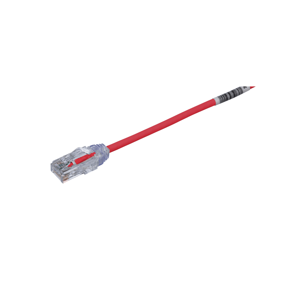 Cable de Parcheo PANDUIT TX6 Cat6 UTP · 28AWG · 20 ft · Rojo · RJ45 · PoE UTP28SP20RD - SILYMX