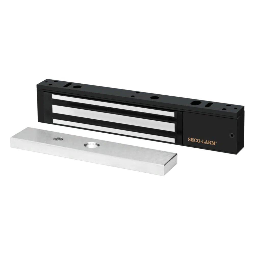 Chapa Magnética Electromagnética / 600 lb (272 kg) / 12/24 VDC Seleccionable / Sensor de Adherencia / LED de Estado / Sin Magnetismo Residual / IP