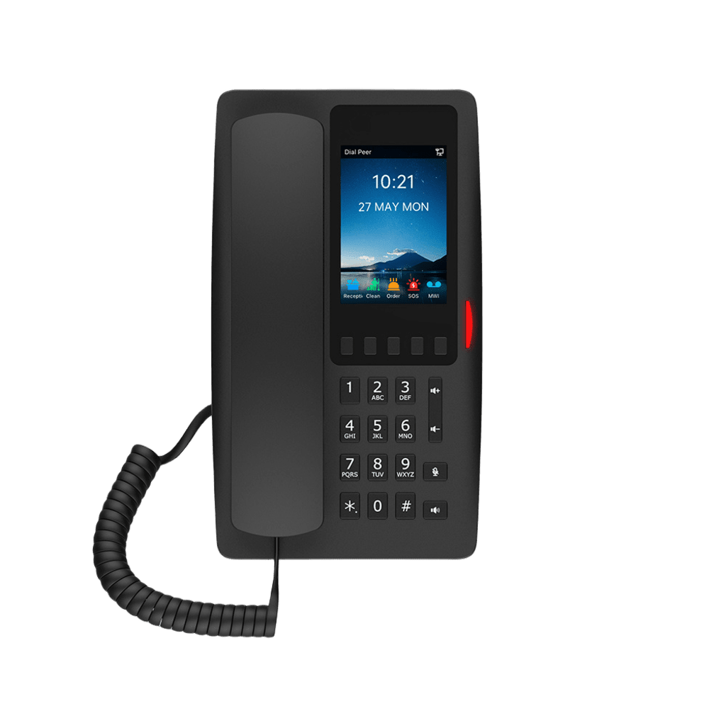 VoIP Telefonia IP VideoconferenciaFANVILH6WBTeléfono IP Wi - Fi Hotelero con PoE Puerto USB para Carga y Pantalla LCD de 3.5in Fanvil H6WB - SILYMX